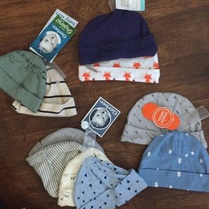 Baby hats lot NWT and one without tag